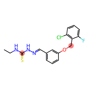 3-[(2-chloro-6-fluorobenzyl)oxy]benzaldehyde N-ethylthiosemicarbazone