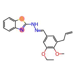 3-allyl-5-ethoxy-4-methoxybenzaldehyde 1,3-benzothiazol-2-ylhydrazone