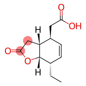 4-Benzofuranaceticacid,7-ethyl-2,3,3a,4,7,7a-hexahydro-2-oxo-,(3aR,4S,7S,7aS)-rel-(9CI)