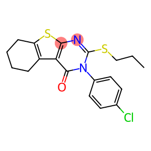 3-(4-chlorophenyl)-2-(propylsulfanyl)-5,6,7,8-tetrahydro[1]benzothieno[2,3-d]pyrimidin-4(3H)-one