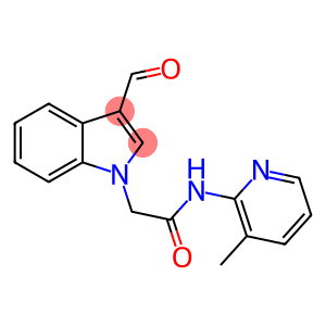 1H-Indole-1-acetamide,3-formyl-N-(3-methyl-2-pyridinyl)-(9CI)