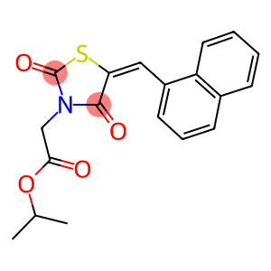 isopropyl [5-(1-naphthylmethylene)-2,4-dioxo-1,3-thiazolidin-3-yl]acetate
