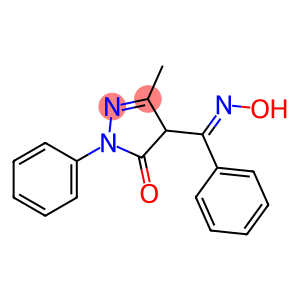 4-((HYDROXYIMINO)PHENYLMETHYL)-3-METHYL-1-PHENYL-2-PYRAZOLIN-5-ONE