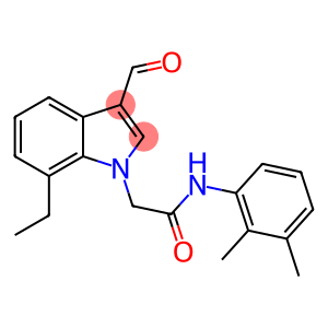 1H-Indole-1-acetamide,N-(2,3-dimethylphenyl)-7-ethyl-3-formyl-(9CI)