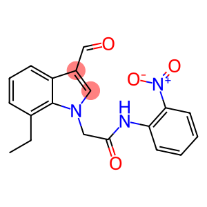 1H-Indole-1-acetamide,7-ethyl-3-formyl-N-(2-nitrophenyl)-(9CI)