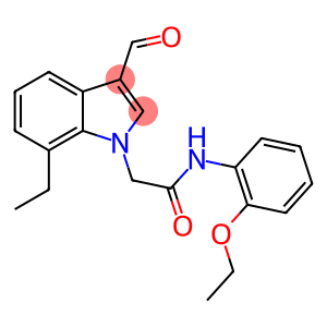 1H-Indole-1-acetamide,N-(2-ethoxyphenyl)-7-ethyl-3-formyl-(9CI)