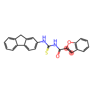 2-Benzofurancarboxamide,N-[(9H-fluoren-2-ylamino)thioxomethyl]-(9CI)