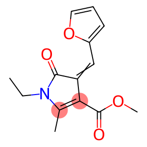 1H-Pyrrole-3-carboxylicacid,1-ethyl-4-(2-furanylmethylene)-4,5-dihydro-2-methyl-5-oxo-,methylester(9CI)