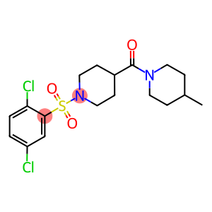 1-[(2,5-dichlorophenyl)sulfonyl]-4-[(4-methyl-1-piperidinyl)carbonyl]piperidine