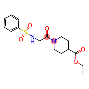 ethyl 1-{[(phenylsulfonyl)amino]acetyl}-4-piperidinecarboxylate