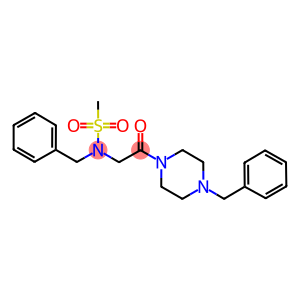 N-benzyl-N-[2-(4-benzyl-1-piperazinyl)-2-oxoethyl]methanesulfonamide