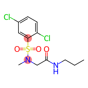 2-[[(2,5-dichlorophenyl)sulfonyl](methyl)amino]-N-propylacetamide