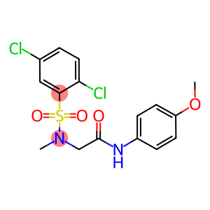 2-[[(2,5-dichlorophenyl)sulfonyl](methyl)amino]-N-(4-methoxyphenyl)acetamide