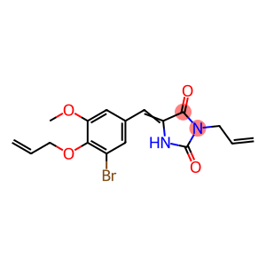 3-allyl-5-[4-(allyloxy)-3-bromo-5-methoxybenzylidene]-2,4-imidazolidinedione