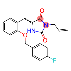 3-allyl-5-{2-[(4-fluorobenzyl)oxy]benzylidene}-2,4-imidazolidinedione