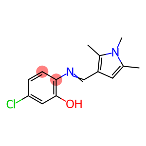 5-chloro-2-{[(E)-(1,2,5-trimethyl-1H-pyrrol-3-yl)methylidene]amino}phenol