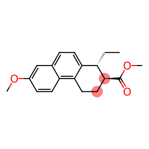 [1R,(-)]-1β-Ethyl-1,2,3,4-tetrahydro-7-methoxy-2-methylphenanthrene-2β-carboxylic acid