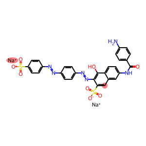 7-[(4-氨基苯甲酰)氨基]-4-羟基-3-[[4-[(4-磺酸基苯基)偶氮]苯基]偶氮]萘-2-磺酸二钠