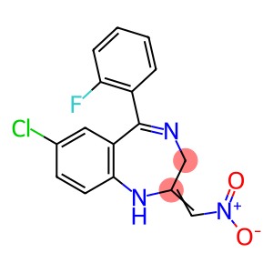 7-氯-1,3-二氢-5-(2-氟苯基)-2-硝基亚甲基-2H-1,4-苯并二氮杂卓