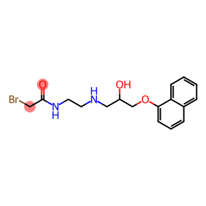 Acetamide, 2-bromo-N-[2-[[2-hydroxy-3-(1-naphthalenyloxy)propyl]amino]ethyl]-