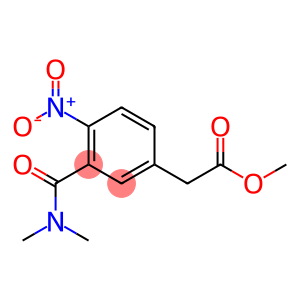 3-[(DIMETHYLAMINO)CARBONYL]-4-NITRO-BENZENEACETIC ACID METHYL ESTER