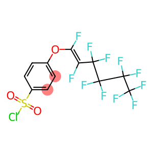 p-[(undecafluorohexenyl)oxy]benzenesulphonyl chloride