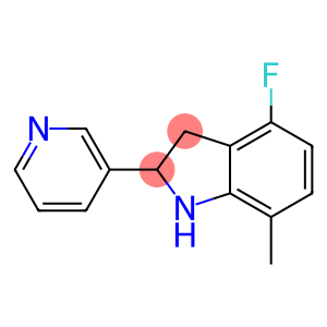 1H-Indole,4-fluoro-2,3-dihydro-7-methyl-2-(3-pyridinyl)-(9CI)