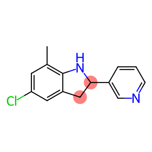 1H-Indole,5-chloro-2,3-dihydro-7-methyl-2-(3-pyridinyl)-(9CI)