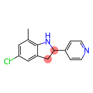 1H-Indole,5-chloro-2,3-dihydro-7-methyl-2-(4-pyridinyl)-(9CI)
