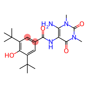 Benzamide,  N-(6-amino-1,2,3,4-tetrahydro-1,3-dimethyl-2,4-dioxo-5-pyrimidinyl)-3,5-bis(1,1-dimethylethyl)-4-hydroxy-