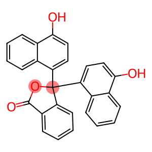 Α-萘酚酞,1-萘酚夫酞,3,3-双(4-羟基-1-萘基)苯酞