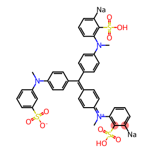 N-Methyl-N-[4-[[4-[N-methyl-N-(3-sulfonatophenyl)amino]phenyl][4-[N-methyl-N-(3-sodiosulfophenyl)amino]phenyl]methylene]-2,5-cyclohexadien-1-ylidene]-3-sodiosulfobenzenaminium