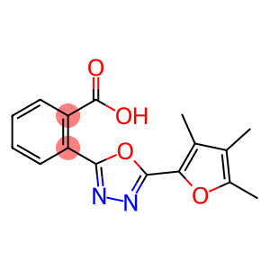 Benzoic acid, 2-[5-(3,4,5-trimethyl-2-furanyl)-1,3,4-oxadiazol-2-yl]-
