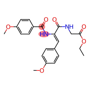 ethyl {[2-[(4-methoxybenzoyl)amino]-3-(4-methoxyphenyl)acryloyl]amino}acetate