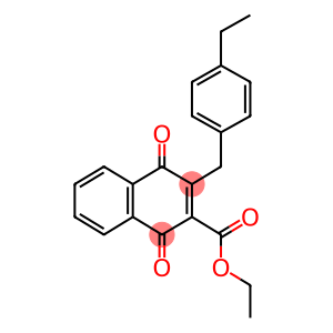 ethyl 3-(4-ethylbenzyl)-1,4-dioxo-1,4-dihydro-2-naphthalenecarboxylate