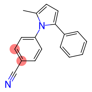 Benzonitrile, 4-(2-methyl-5-phenyl-1H-pyrrol-1-yl)- (9CI)