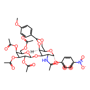 2-Acetamido-2-deoxy-4,6-O-(4-methoxybenzylidene)-3-O-(2,3,4,6-tetra-O-acetyl-β-D-galactopyranosyl)-4