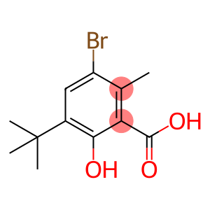 BENZOIC ACID, 3-BROMO-5-(1,1-DIMETHYLETHYL)-6-HYDROXY-2-METHYL-