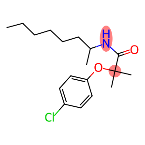 2-(4-chlorophenoxy)-2-methyl-N-(1-methylheptyl)propanamide