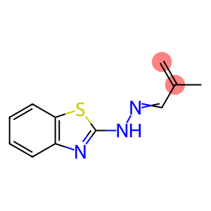 2-Propenal, 2-methyl-, 2-(2-benzothiazolyl)hydrazone