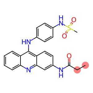 Propanamide, N-[9-[[4-[(methylsulfonyl)amino]phenyl]amino]-3-acridinyl]-