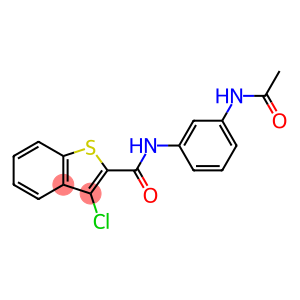 Benzo[b]thiophene-2-carboxamide, N-[3-(acetylamino)phenyl]-3-chloro- (9CI)