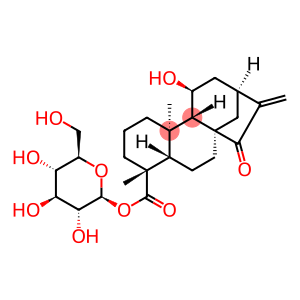 Kaur-16-en-18-oic acid, 11-hydroxy-15-oxo-, β-D-glucopyranosyl ester, (4α,11β)-