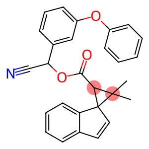 cyano(3-phenoxyphenyl)methyl 3,3-dimethylspiro[cyclopropane-1,1'-[1H]indene]-2-carboxylate