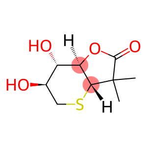 D-gulo-Heptonic acid, 2,3,7-trideoxy-3,7-epithio-2,2-dimethyl-, γ-lactone (9CI)