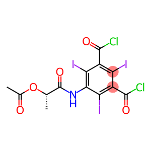 (S)-5-[2-(acetyloxy)propanamido]-2,4,6-triiodo-1,3-di(chloroformyl)benzene