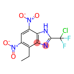 1H-Benzimidazole, 2-(chlorodifluoromethyl)-4-ethyl-5,7-dinitro-