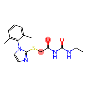 1-Ethyl-3-[[[1-(2,6-xylyl)-1H-imidazol-2-yl]thio]acetyl]urea