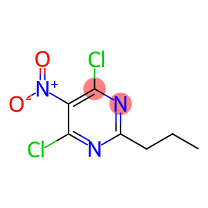 Pyrimidine, 4,6-dichloro-5-nitro-2-propyl-