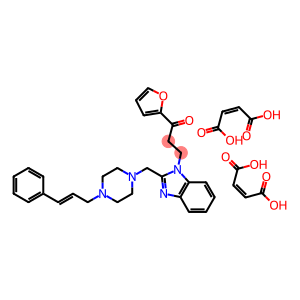 3-[2-[(4-cinnamyl-1-piperazinyl)methyl]-1H-benzimidazol-1-yl]-1-(2-furyl)propan-1-one dimaleate